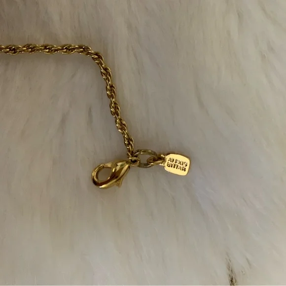 Alexis Bittar gem/gold-tone necklace - Picture 4 of 5